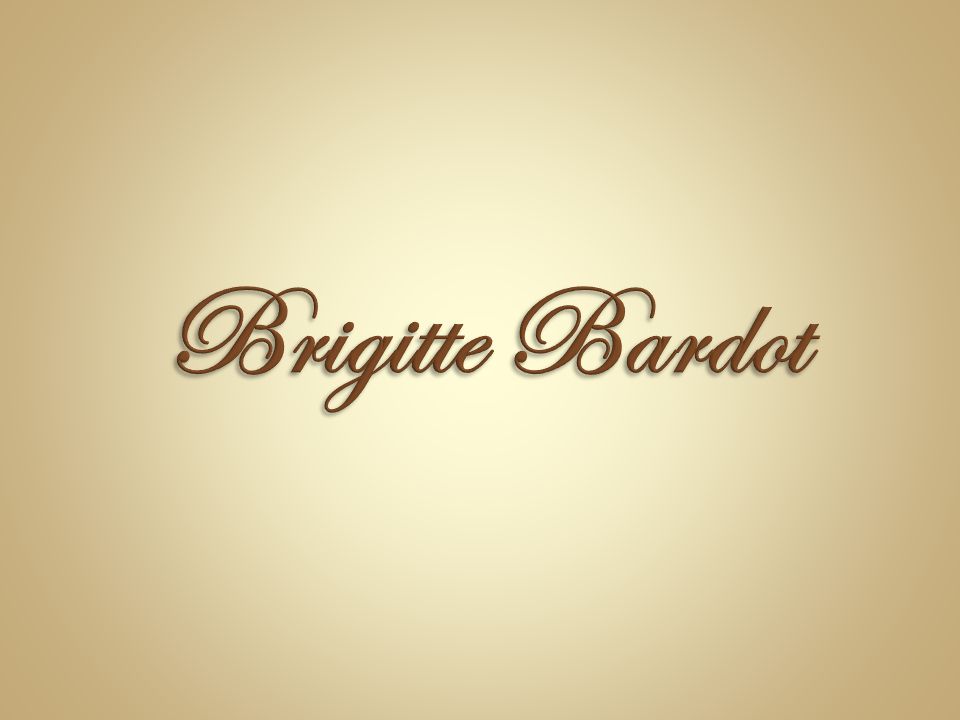 marque BRIGITTE BARDOT